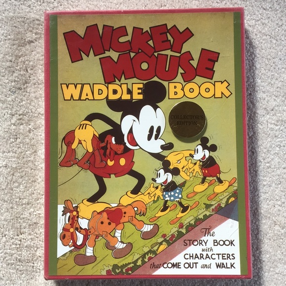 Disney Other - Mickey Mouse Waddle Book w/ Characters that Walk